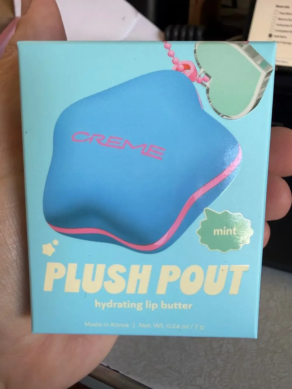 The Creme Shop Plush Pout Hydrating Lip Butter Mint NEW UNOPENED